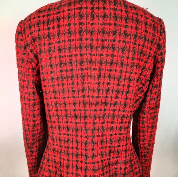 Red Tweed Blazer - Picture 2 of 3